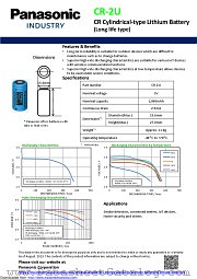 CR-2U datasheet pdf Panasonic