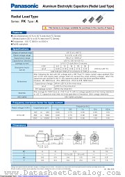 EEUFK1C222 datasheet pdf Panasonic