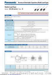 ECA0JEN331E datasheet pdf Panasonic