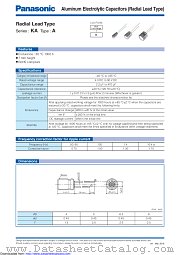 ECEA0GKA101E datasheet pdf Panasonic