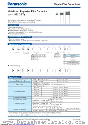 ECQE4155JTB datasheet pdf Panasonic