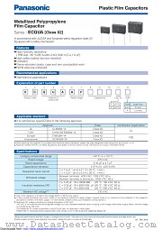 ECQUAAF155M datasheet pdf Panasonic