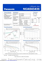 NCA-843436 datasheet pdf Panasonic