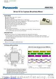 AN44143A datasheet pdf Panasonic
