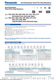 ERJU03F1051V datasheet pdf Panasonic