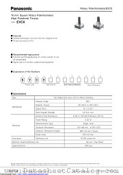 EVCX datasheet pdf Panasonic