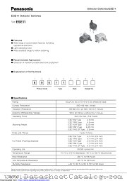 ESE11 datasheet pdf Panasonic