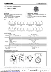EVQVP datasheet pdf Panasonic