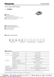 EVQVV datasheet pdf Panasonic