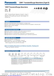ERZE10E241 datasheet pdf Panasonic