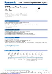 ERZE14A621SC datasheet pdf Panasonic
