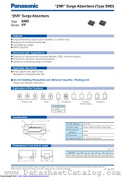 ERZVF1M121 datasheet pdf Panasonic