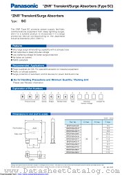 ERZVS34C471 datasheet pdf Panasonic