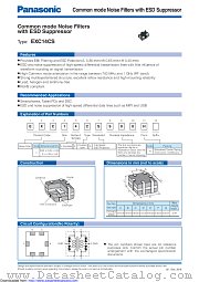 EXC14CS900H datasheet pdf Panasonic