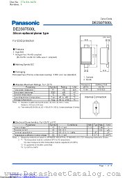 DE2S07500L datasheet pdf Panasonic