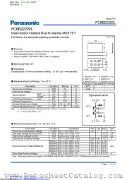 FC6B22220L datasheet pdf Panasonic