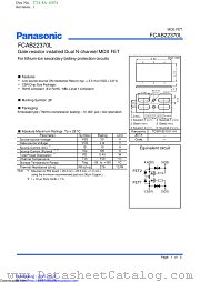 FCAB22370L datasheet pdf Panasonic