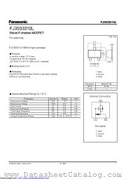 FJ3503010L datasheet pdf Panasonic