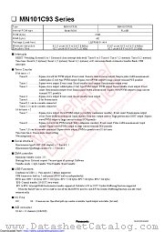 MN101C93K datasheet pdf Panasonic