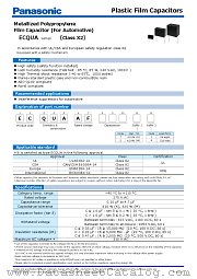 ECQUAAF105SA datasheet pdf Panasonic