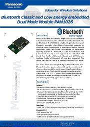 PAN1026A datasheet pdf Panasonic