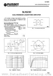 SL1523C datasheet pdf PLESSEY Semiconductors
