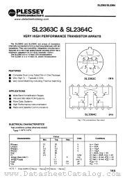 SL2364C datasheet pdf PLESSEY Semiconductors