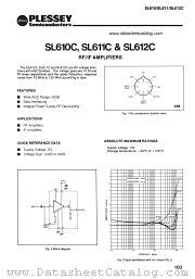 SL611C datasheet pdf PLESSEY Semiconductors