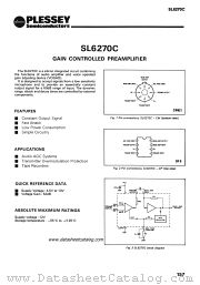 SL6270C datasheet pdf PLESSEY Semiconductors