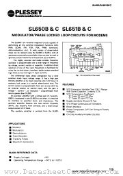 SL650C datasheet pdf PLESSEY Semiconductors