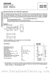 SAS570 datasheet pdf Siemens
