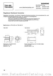 TBA400D datasheet pdf Siemens