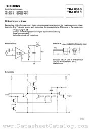TBA830R datasheet pdf Siemens