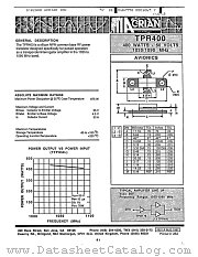 TPR400-3 datasheet pdf Acrian