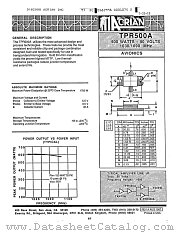 TPR500A-2 datasheet pdf Acrian