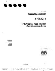 AHA4011A-040PJC datasheet pdf Advanced Hardware Architectures