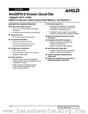 AM29F010-120DTE datasheet pdf Advanced Micro Devices