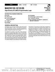 MACH110-20JC datasheet pdf Advanced Micro Devices