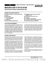 MACH211SP-24JI datasheet pdf Advanced Micro Devices