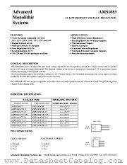 AMS1083CM-3.3 datasheet pdf Advanced Monolithic Systems