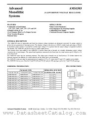 AMS1503CT-2.85 datasheet pdf Advanced Monolithic Systems