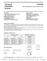 AMS2905CD-2.5 datasheet pdf Advanced Monolithic Systems