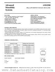 AMS2908CD-1.5 datasheet pdf Advanced Monolithic Systems