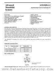 AMS3100-1.2BM datasheet pdf Advanced Monolithic Systems