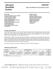 AMS3107D-3.3 datasheet pdf Advanced Monolithic Systems