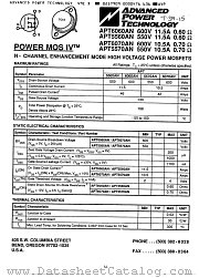 APT6060AN datasheet pdf Advanced Power Technology