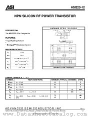 ASI2223-12 datasheet pdf Advanced Semiconductor