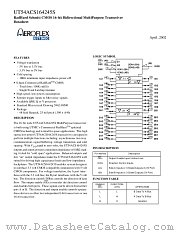 UT54ACS164245SUPC datasheet pdf Aeroflex Circuit Technology