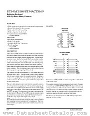 UT54ACTS169 datasheet pdf Aeroflex Circuit Technology