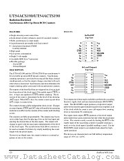 UT54ACTS190 datasheet pdf Aeroflex Circuit Technology